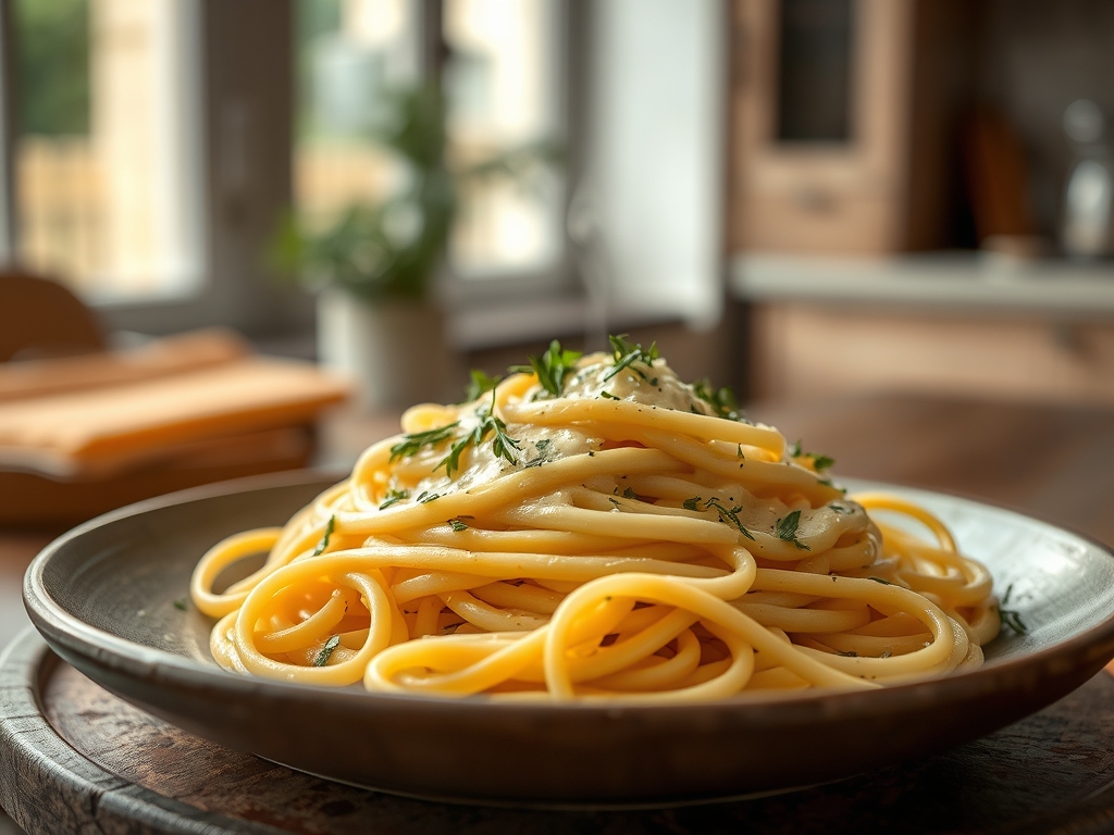 Fettuccine Alfredo real