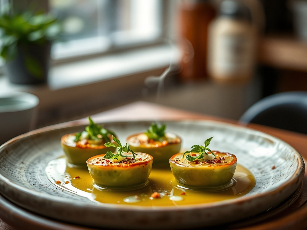 Judías verdes con foie