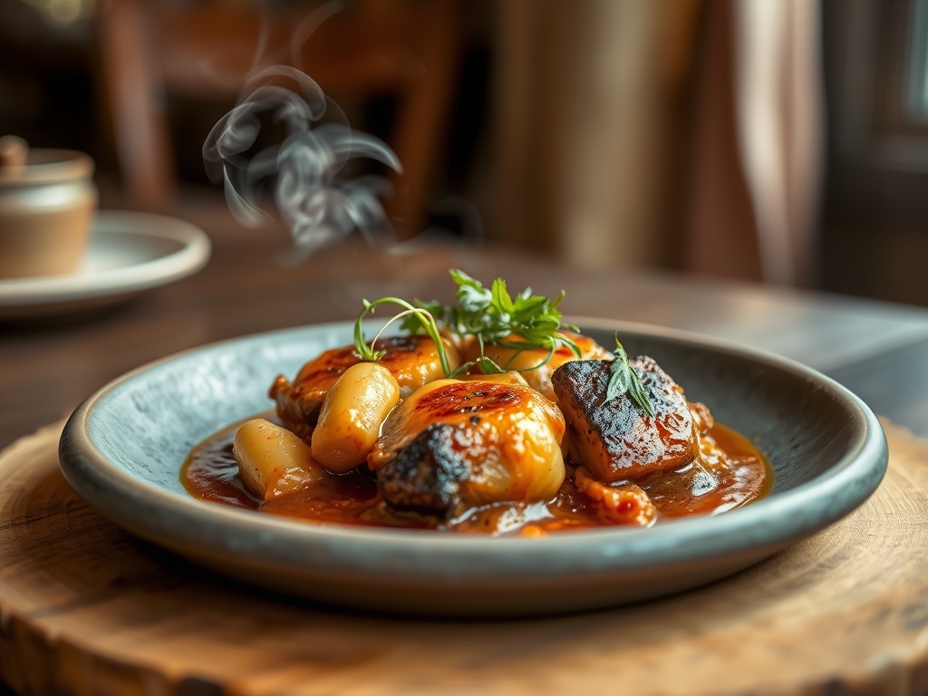 Lasaña de rabo de toro