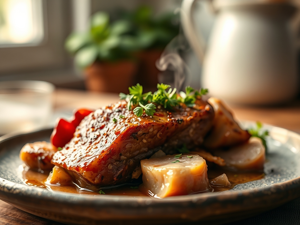 Lomo de cerdo a la sal
