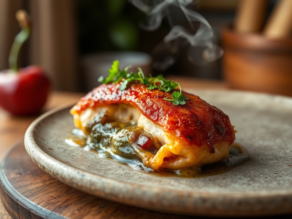 Pollo relleno de frutos secos