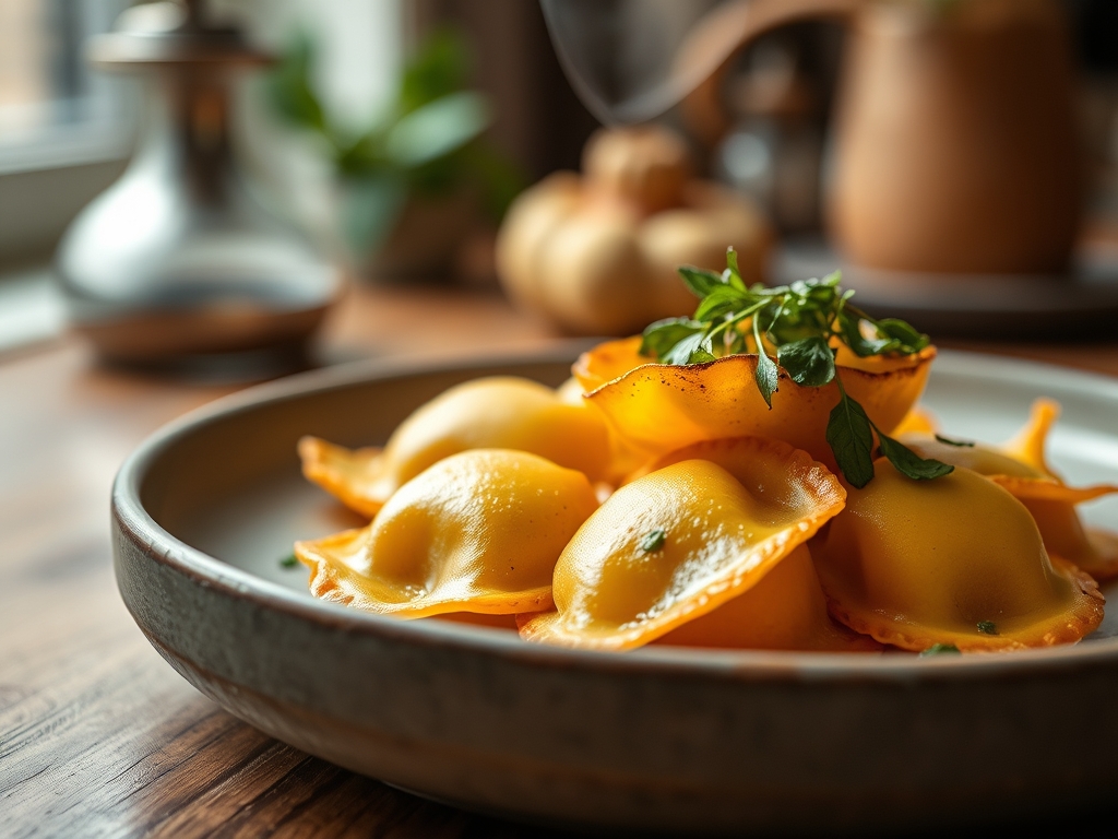 Raviolis de calabaza