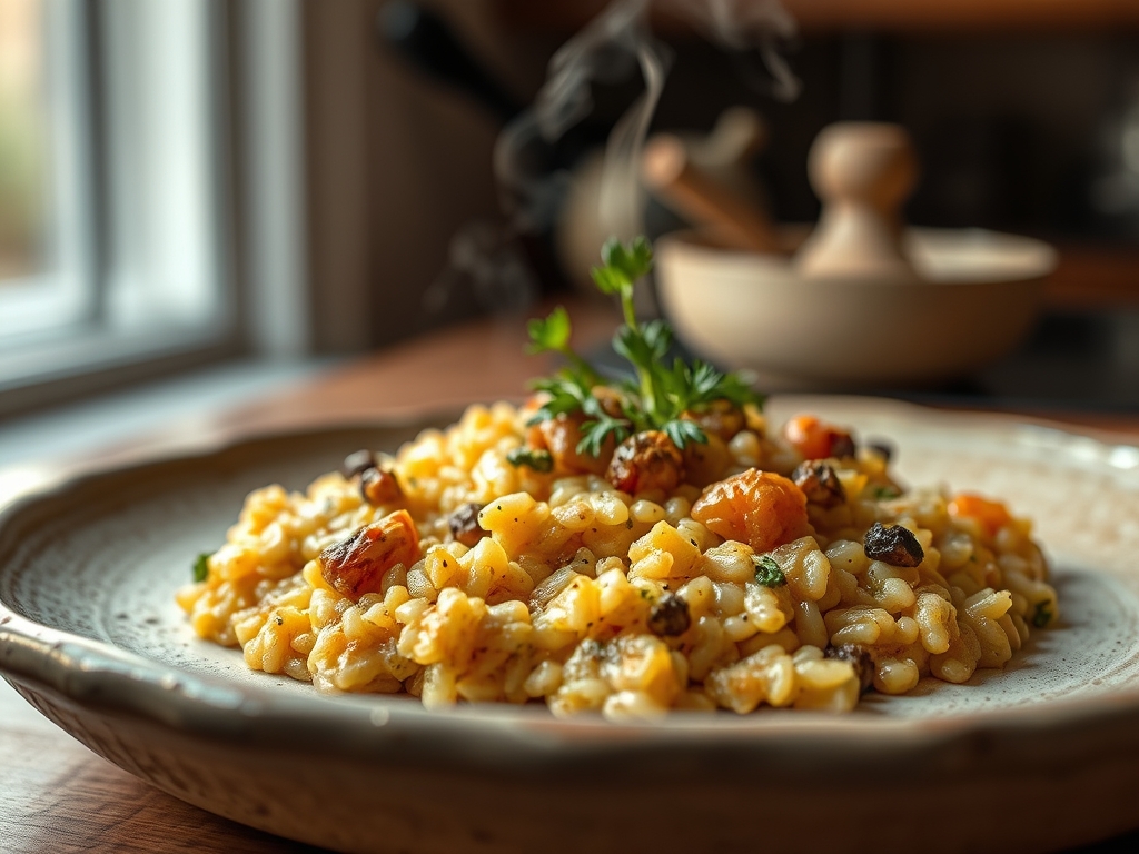 Risotto de setas y trufa