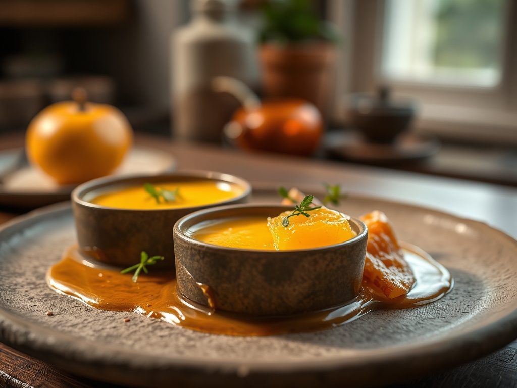 Crema de calabaza y naranja