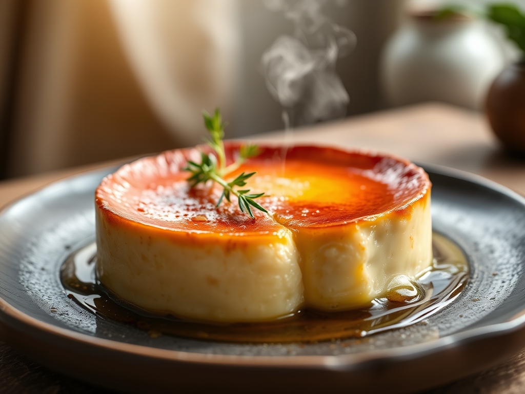 Flan de queso mascarpone